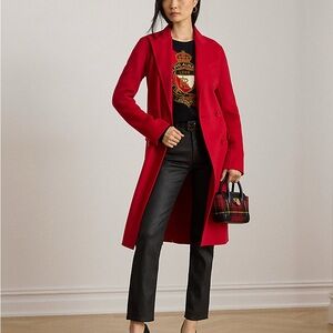 LAUREN RALPH LAUREN Coated Black Denim High Waisted Stretchy Skinny Ankle Jeans